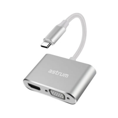 Astrum DA 660 USB-C to VGA + 4K HDMI Adapter